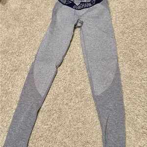 Gymshark v2 flex leggings navy blue band